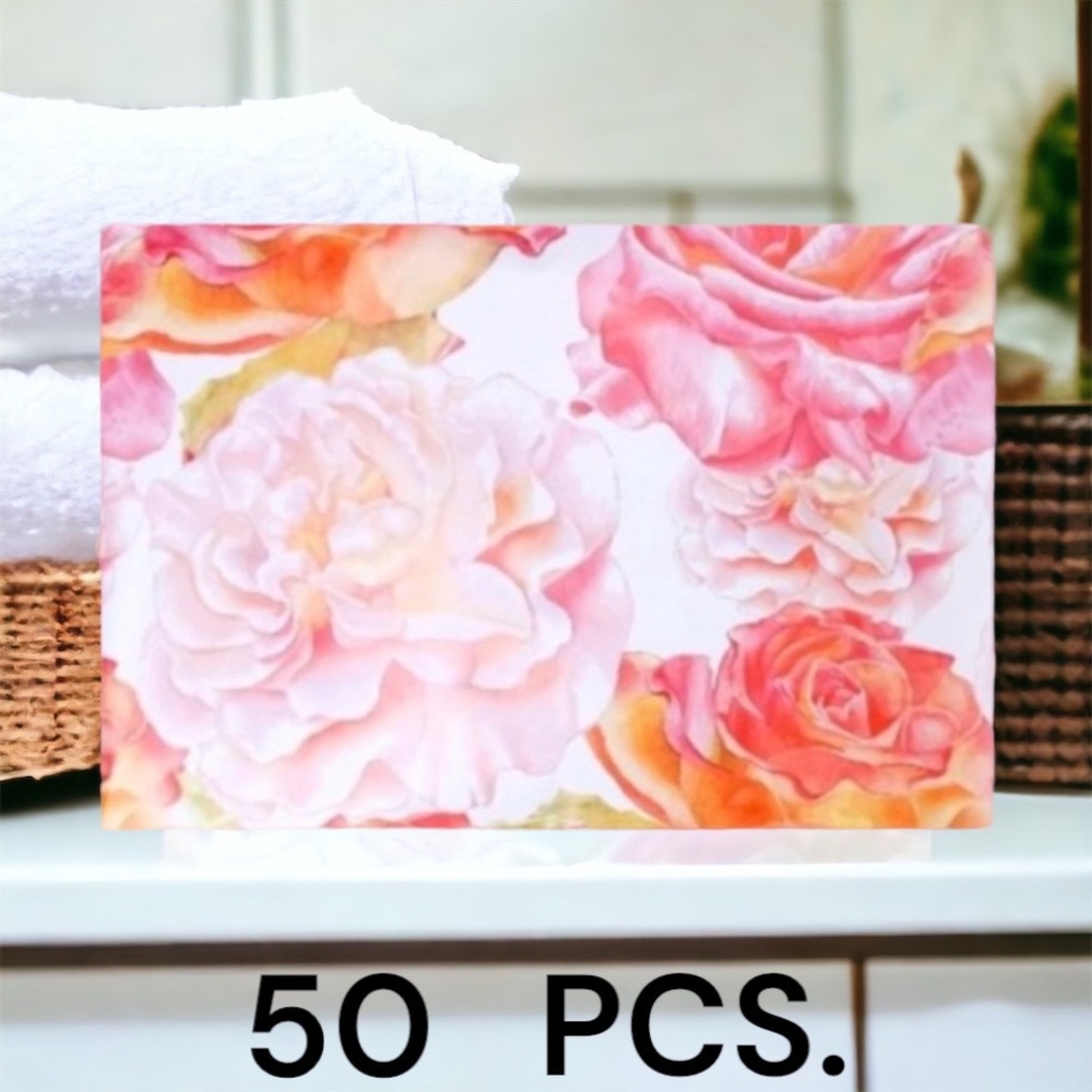 50 10X13 Poly Mailers Watercolor Roses PRICE IS FIRM - Picture 2 of 9
